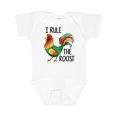 thumbnail image 1 of Inktastic Farmer I Rule The Roost Rooster Boys or Girls Baby Bodysuit, 1 of 5