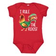 thumbnail image 1 of Inktastic Farmer I Rule The Roost Rooster Boys or Girls Baby Bodysuit, 1 of 5