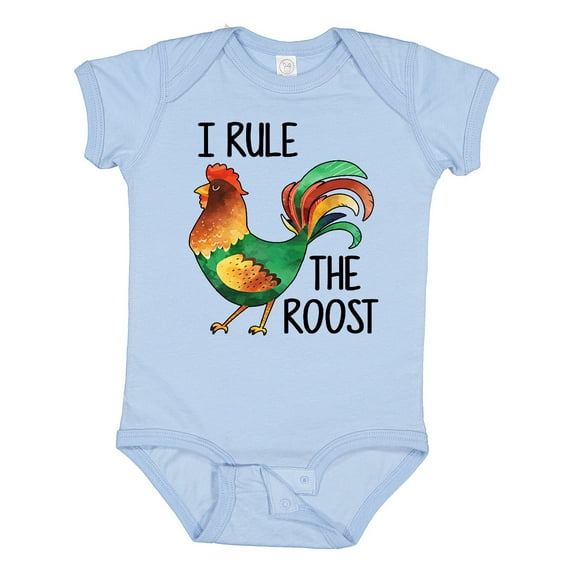 Inktastic Farmer I Rule The Roost Rooster Boys or Girls Baby Bodysuit