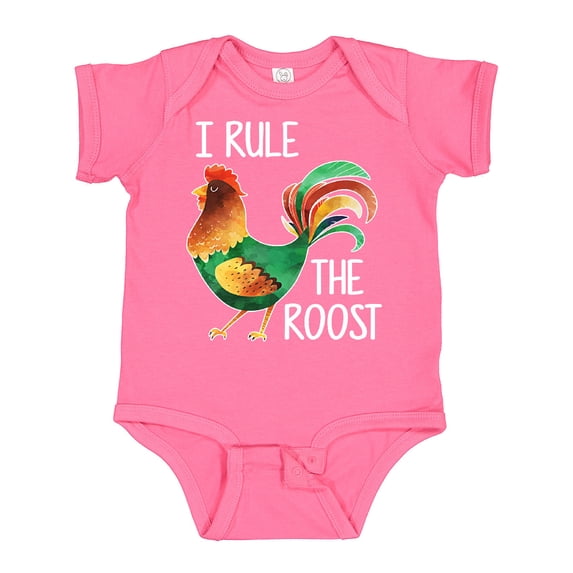 Inktastic Farmer I Rule The Roost Rooster Boys or Girls Baby Bodysuit