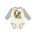 thumbnail image 1 of Inktastic Farmer I Rule The Roost Rooster Boys or Girls Long Sleeve Baby Bodysuit, 1 of 5