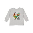 thumbnail image 1 of Inktastic Farmer I Rule The Roost Rooster Boys or Girls Long Sleeve Toddler T-Shirt, 1 of 5