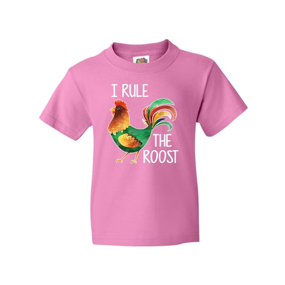 Inktastic Farmer I Rule The Roost Rooster Youth T-Shirt