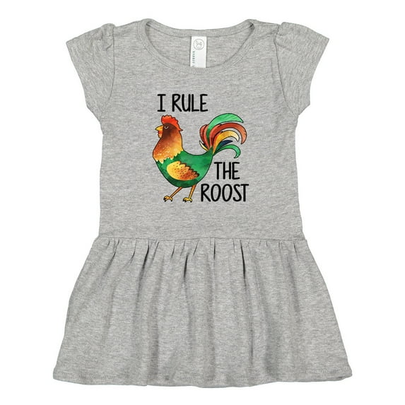 Inktastic Farmer I Rule the Roost Rooster Girls Toddler Dress