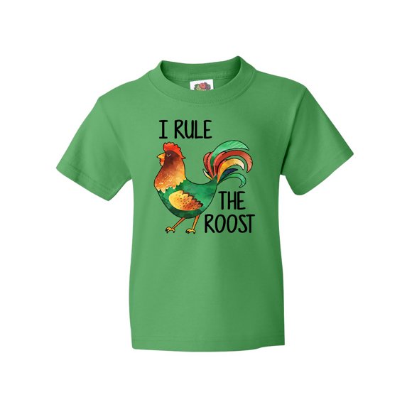 Inktastic Farmer I Rule the Roost Rooster Youth T-Shirt