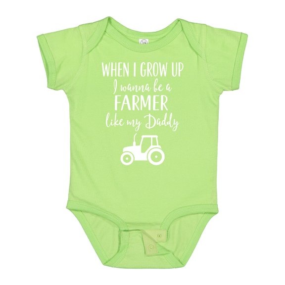 Inktastic Farmer Like Daddy Childs Boys or Girls Baby Bodysuit