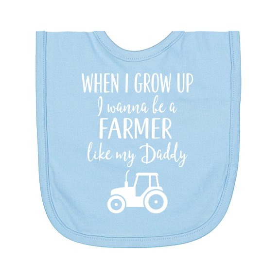 Inktastic Farmer Like Daddy Childs Newborn Bib