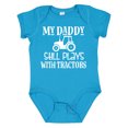 thumbnail image 1 of Inktastic Farmer My Daddy Still Plays with Tractors Boys or Girls Baby Bodysuit, 1 of 5