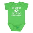thumbnail image 1 of Inktastic Farmer My Daddy Still Plays with Tractors Boys or Girls Baby Bodysuit, 1 of 5