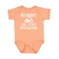 thumbnail image 1 of Inktastic Farmer My Daddy Still Plays with Tractors Boys or Girls Baby Bodysuit, 1 of 5