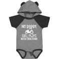 thumbnail image 1 of Inktastic Farmer My Daddy Still Plays with Tractors Boys or Girls Baby Bodysuit, 1 of 5