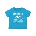 thumbnail image 1 of Inktastic Farmer My Daddy Still Plays with Tractors Boys or Girls Toddler T-Shirt, 1 of 5