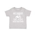 thumbnail image 1 of Inktastic Farmer My Daddy Still Plays with Tractors Boys or Girls Toddler T-Shirt, 1 of 5
