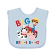 thumbnail image 1 of Inktastic Farmer Tractor EIEIO Big Bro Boys Baby Bib, 1 of 4