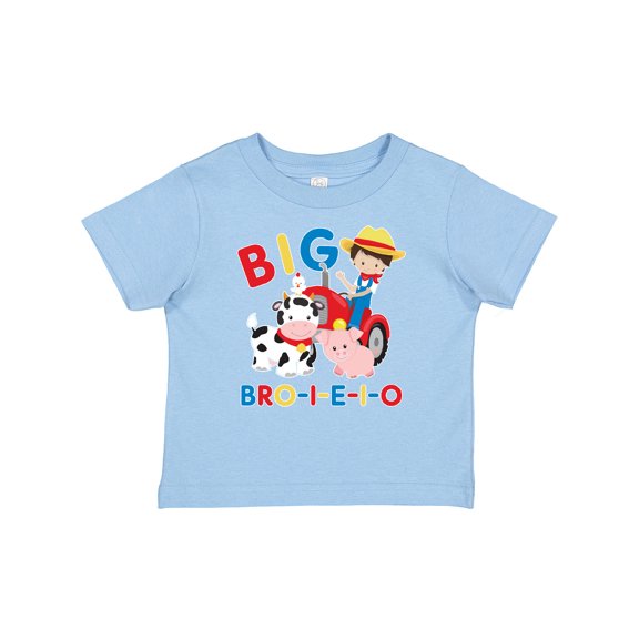 Inktastic Farmer Tractor EIEIO Big Bro Boys Baby T-Shirt