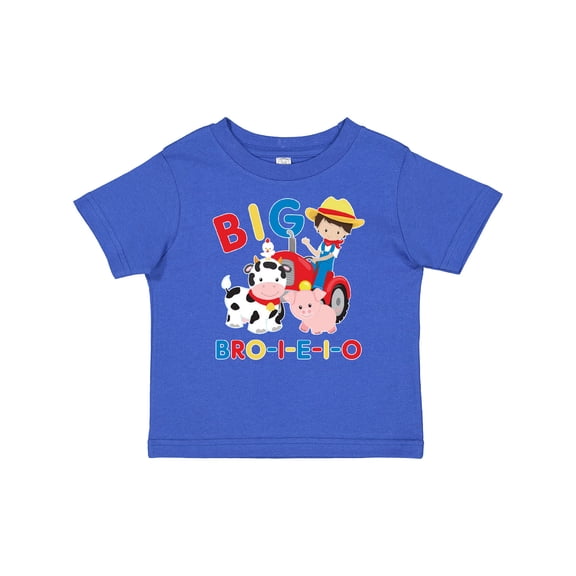Inktastic Farmer Tractor EIEIO Big Bro Boys Baby T-Shirt