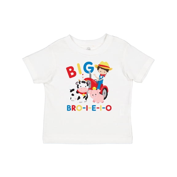 Inktastic Farmer Tractor EIEIO Big Bro Boys Baby T-Shirt