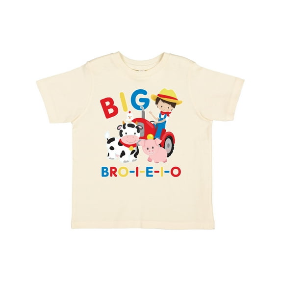 Inktastic Farmer Tractor Eieio Big Bro Boys Toddler T-Shirt