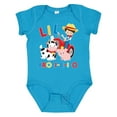 thumbnail image 1 of Inktastic Farmer Tractor Eieio Little Bro Boys Baby Bodysuit, 1 of 5