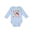 thumbnail image 1 of Inktastic Farmer Tractor EIEIO Little Bro Boys Long Sleeve Baby Bodysuit, 1 of 5