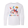 thumbnail image 1 of Inktastic Farmer Tractor EIEIO Little Bro Long Sleeve Youth T-Shirt, 1 of 5