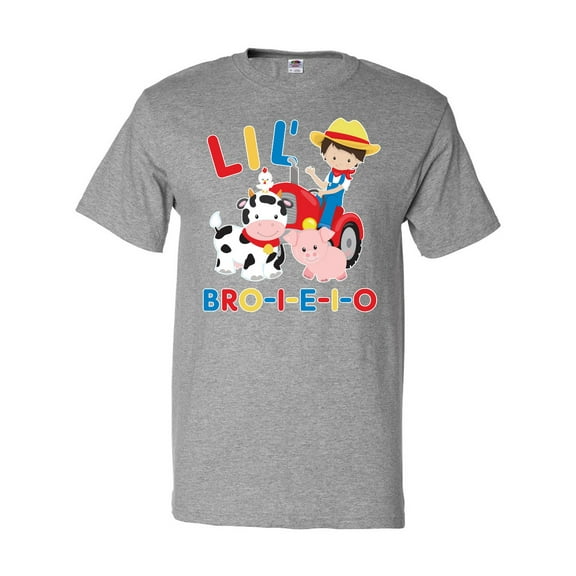 Inktastic Farmer Tractor EIEIO Little Bro T-Shirt