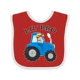 thumbnail image 1 of Inktastic Farmer Tractor Little Bro Boys Baby Bib, 1 of 4