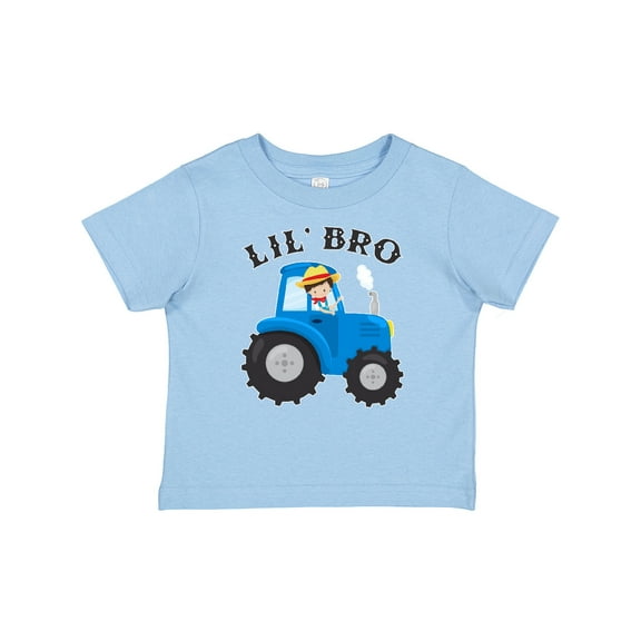 Inktastic Farmer Tractor Little Bro Boys Baby T-Shirt