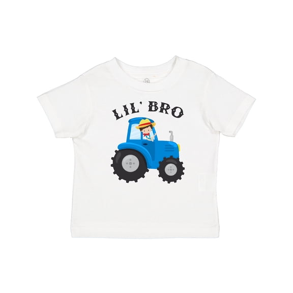 Inktastic Farmer Tractor Little Bro Boys Baby T-Shirt