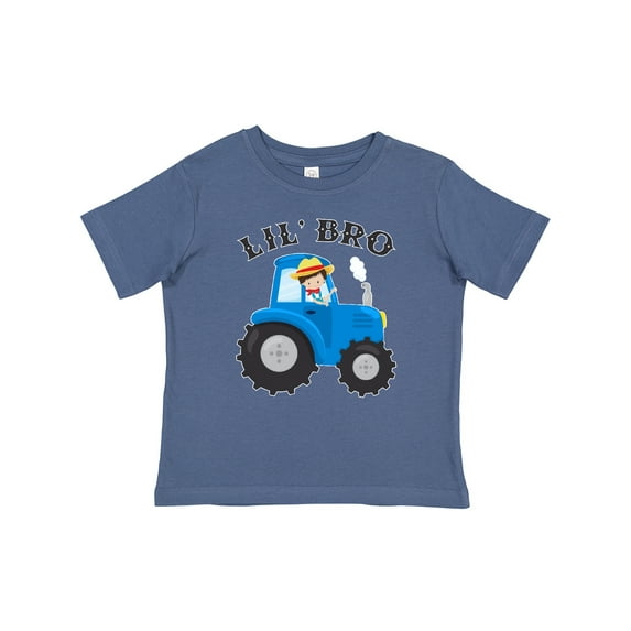 Inktastic Farmer Tractor Little Bro Boys Baby T-Shirt