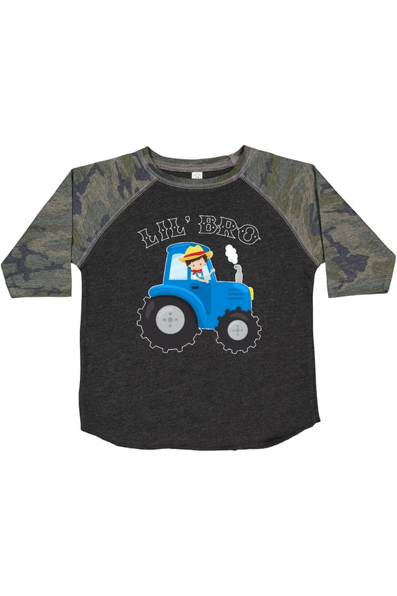 Farmer Tractor Little Bro Boys Toddler T-Shirt