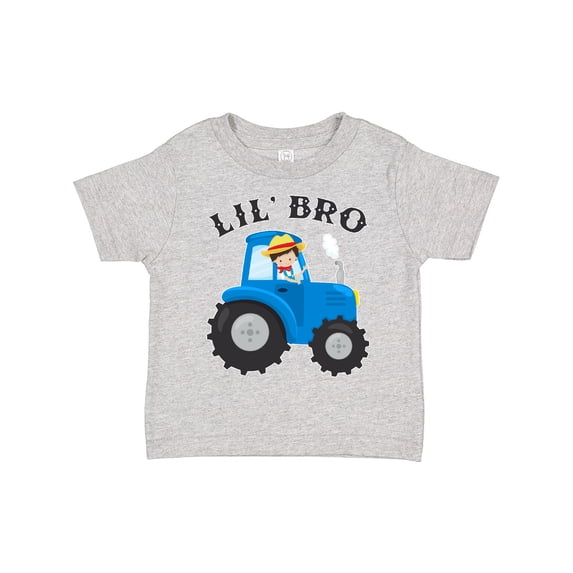 Inktastic Farmer Tractor Little Bro Boys Toddler T-Shirt