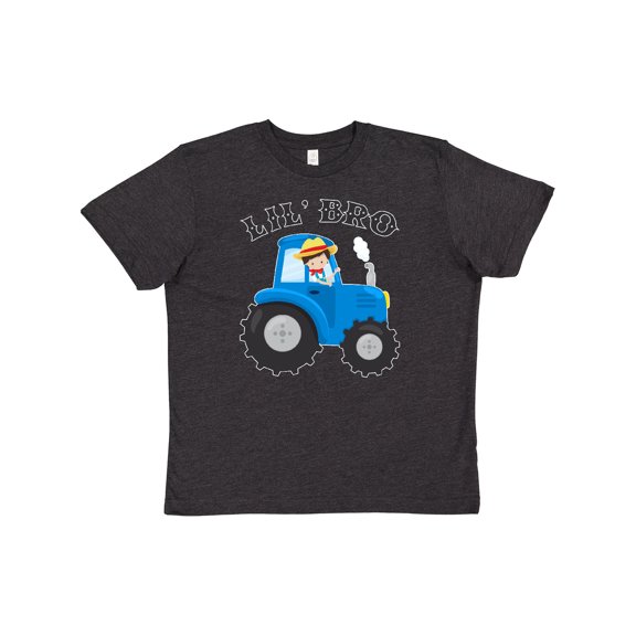 Inktastic Farmer Tractor Little Bro Youth T-Shirt