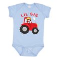 thumbnail image 1 of Inktastic Farmer Tractor Little Sis Girls Baby Bodysuit, 1 of 5