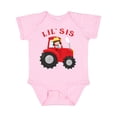 thumbnail image 1 of Inktastic Farmer Tractor Little Sis Girls Baby Bodysuit, 1 of 5