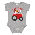 thumbnail image 1 of Inktastic Farmer Tractor Little Sis Girls Baby Bodysuit, 1 of 5