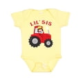 thumbnail image 1 of Inktastic Farmer Tractor Little Sis Girls Baby Bodysuit, 1 of 5