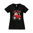 thumbnail image 1 of Inktastic Farmer Tractor Little Sis Women's Plus Size V-Neck T-Shirt, 1 of 5