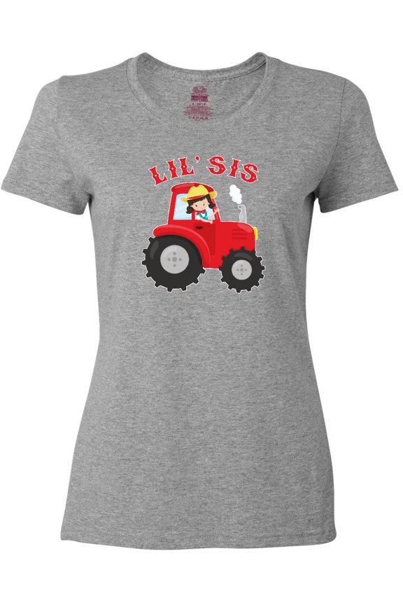 Farmer Tractor Little Sis Women's T-Shirt