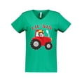thumbnail image 1 of Inktastic Farmer Tractor Little Sis Women's V-Neck T-Shirt, 1 of 5