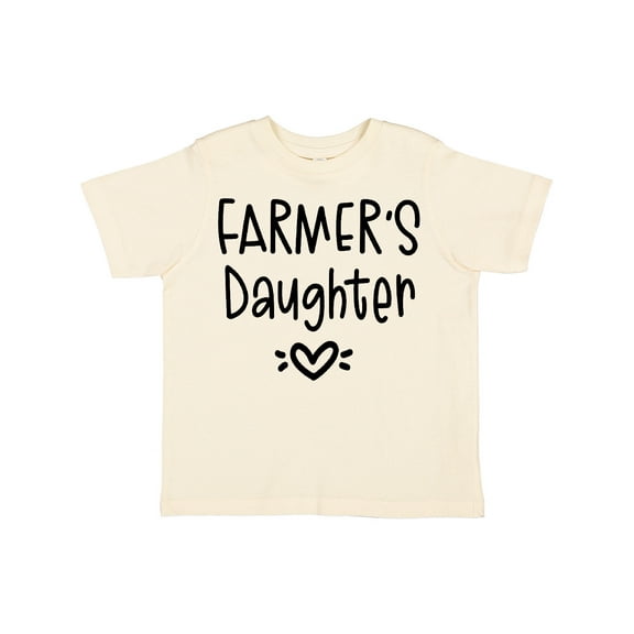 Inktastic Farmer's Daughter Heart Design Girls Toddler T-Shirt