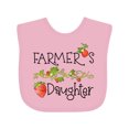 thumbnail image 1 of Inktastic Farmer's Daughter Vine with Strawberries Girls Baby Bib, 1 of 4
