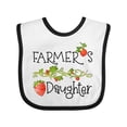 thumbnail image 1 of Inktastic Farmer's Daughter Vine with Strawberries Girls Baby Bib, 1 of 4