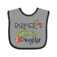 thumbnail image 1 of Inktastic Farmer's Daughter Vine with Strawberries Girls Baby Bib, 1 of 4