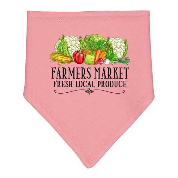 Inktastic Farmers Market Fresh Local Produce Baby Bandana Bib