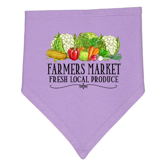 Inktastic Farmers Market Fresh Local Produce Baby Bandana Bib