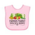 thumbnail image 1 of Inktastic Farmers Market Fresh Local Produce Boys or Girls Baby Bib, 1 of 4