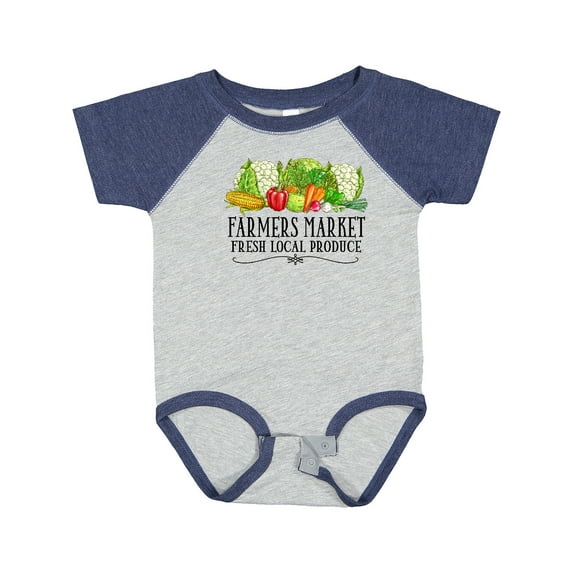 Inktastic Farmers Market Fresh Local Produce Boys or Girls Baby Bodysuit