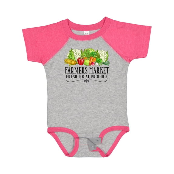 Inktastic Farmers Market Fresh Local Produce Boys or Girls Baby Bodysuit