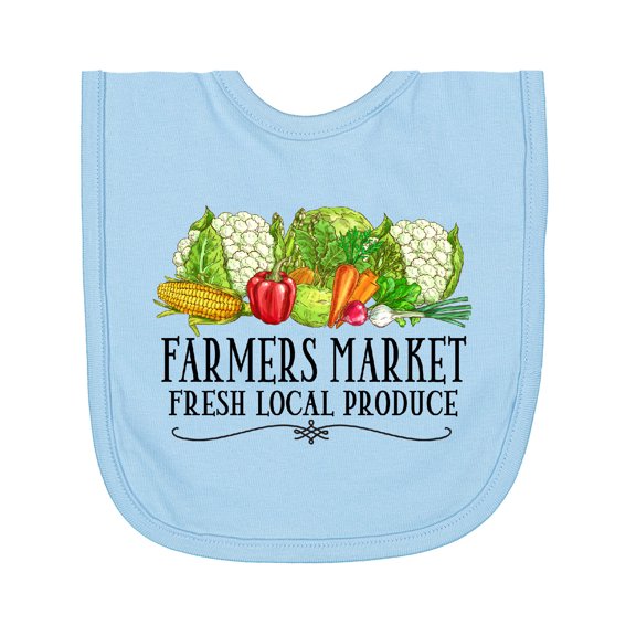 Inktastic Farmers Market Fresh Local Produce Newborn Bib